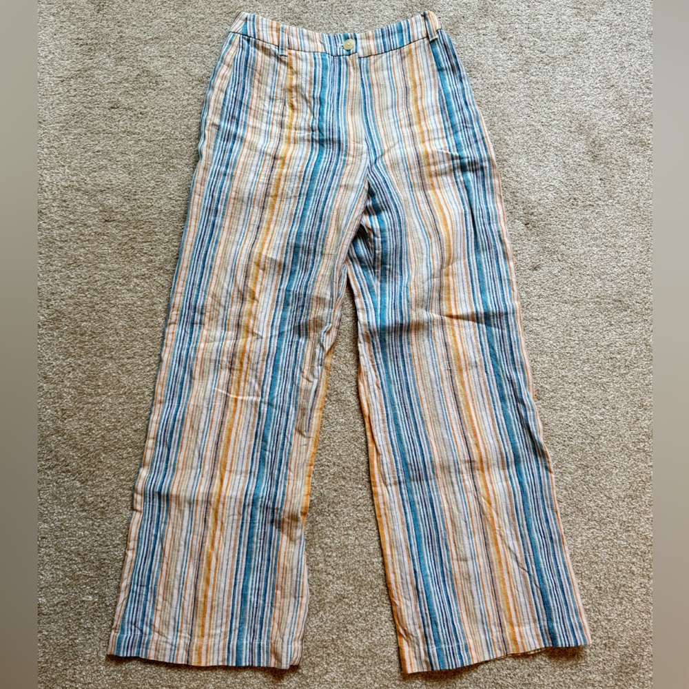 Reformation 100% Linen Tahiti Pants in Marbella